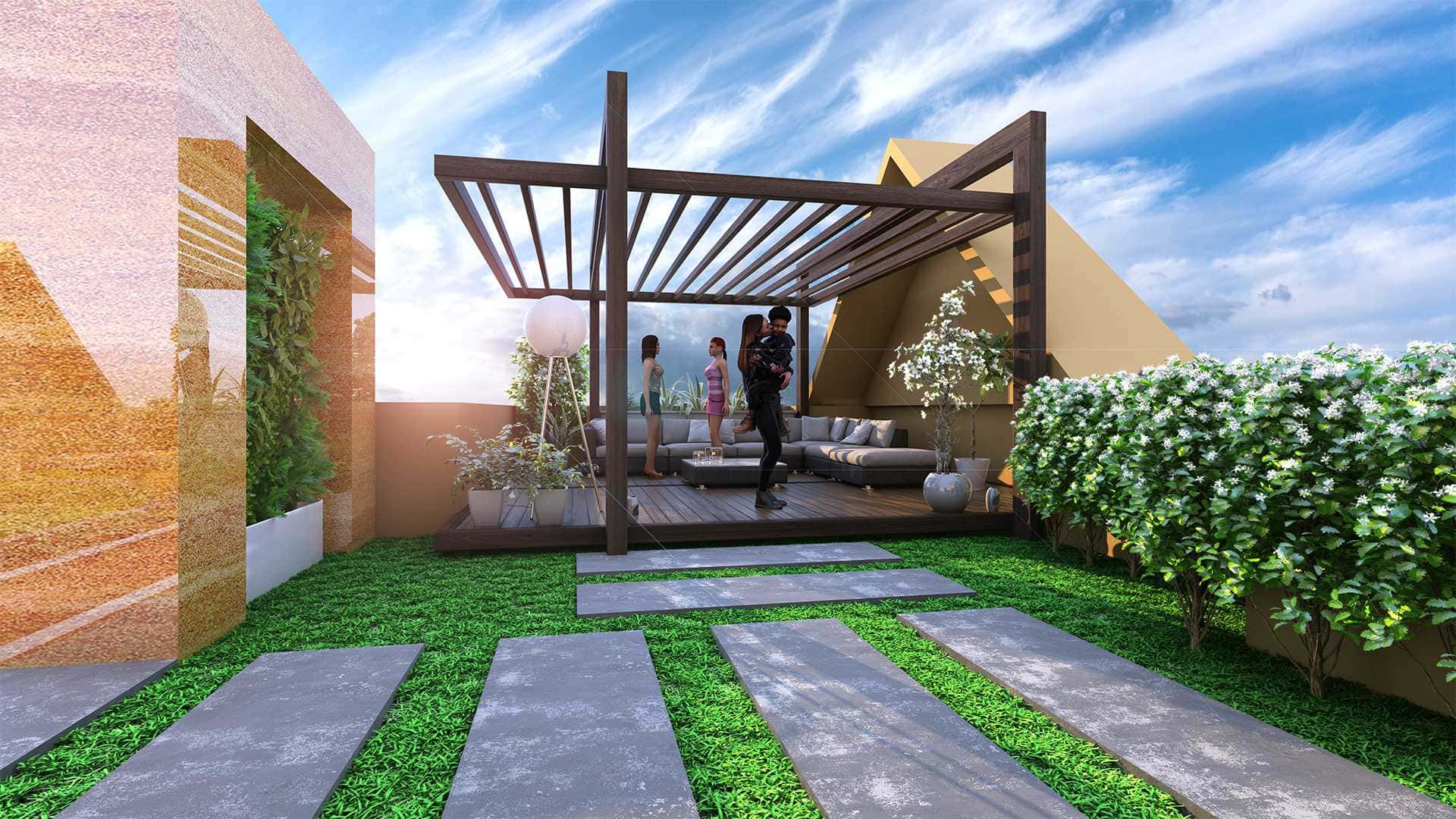 Terrace gazebo